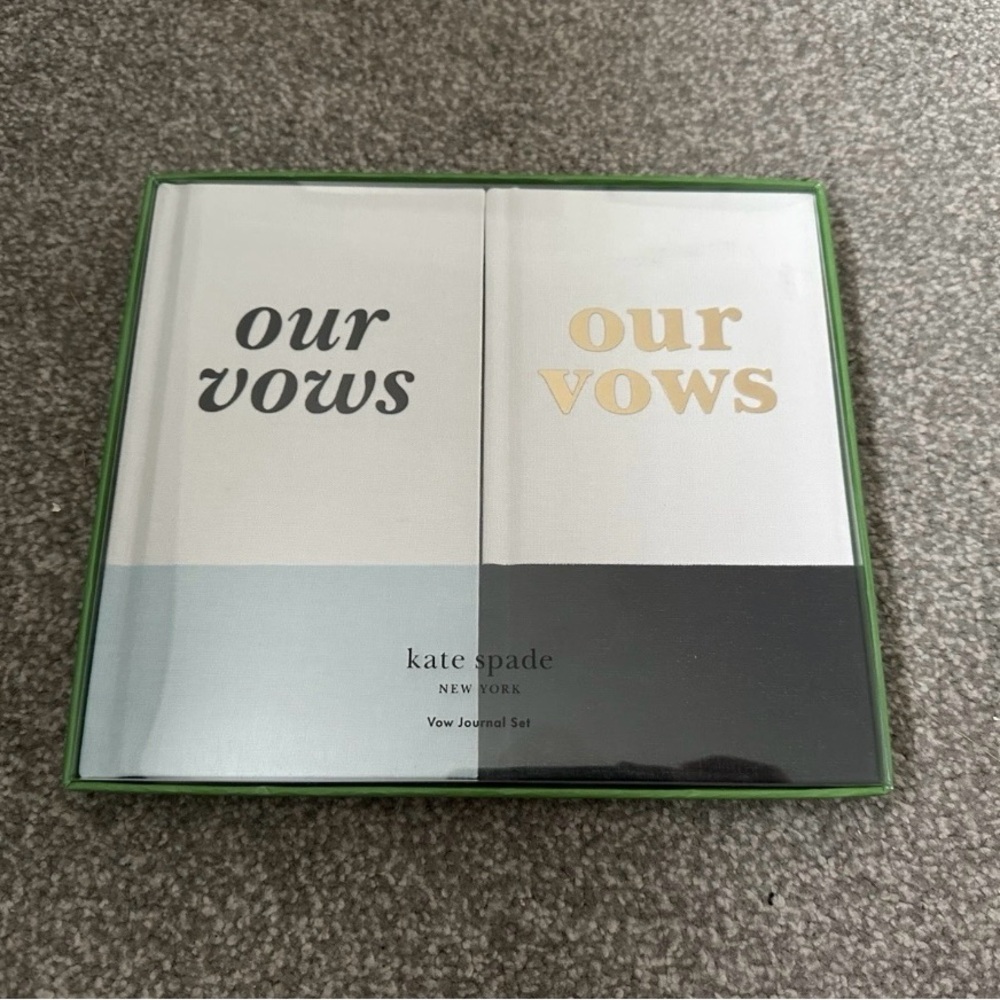 Kate Spade Our Vows Vow Journal Set NWT